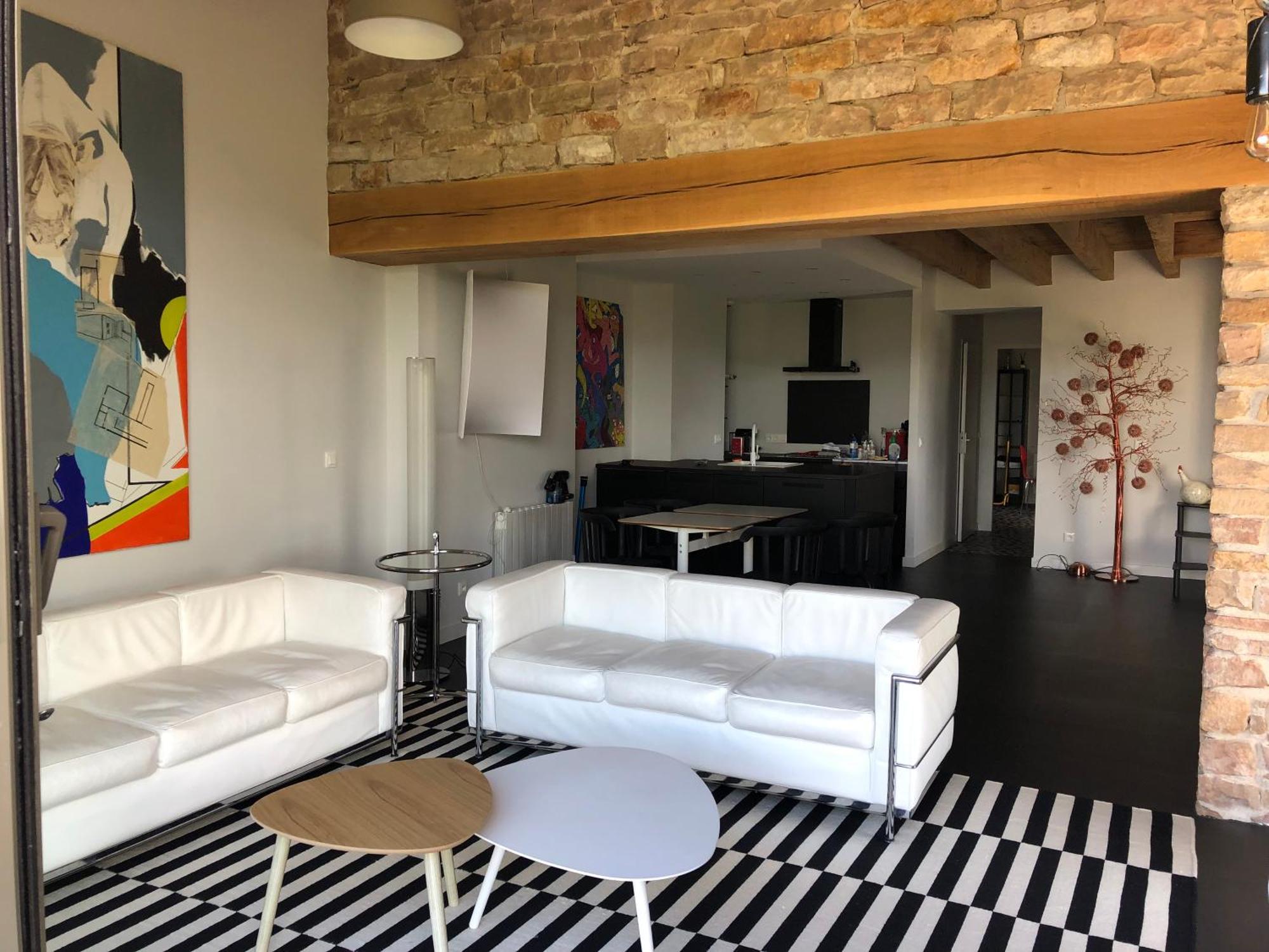 Appartement Contemporain Dans Une Authentique Demeure Viticole Charnay-les-Macon Экстерьер фото